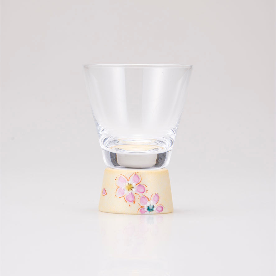 Shot Glass / Gold Cherry Blossom