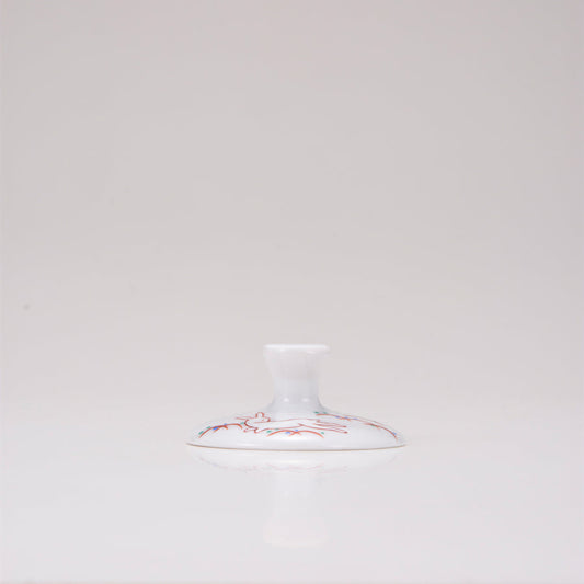 Glasst giapponese di kutani in vetro / coniglio rosso / pianura