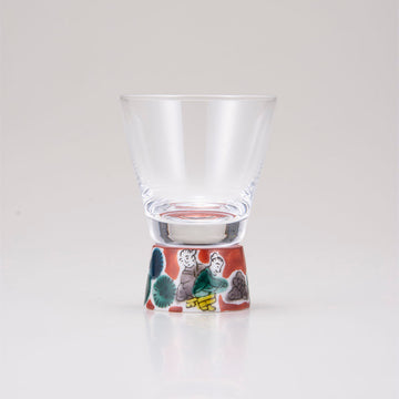Kutani Japanese Shot Glass /  Mokubei