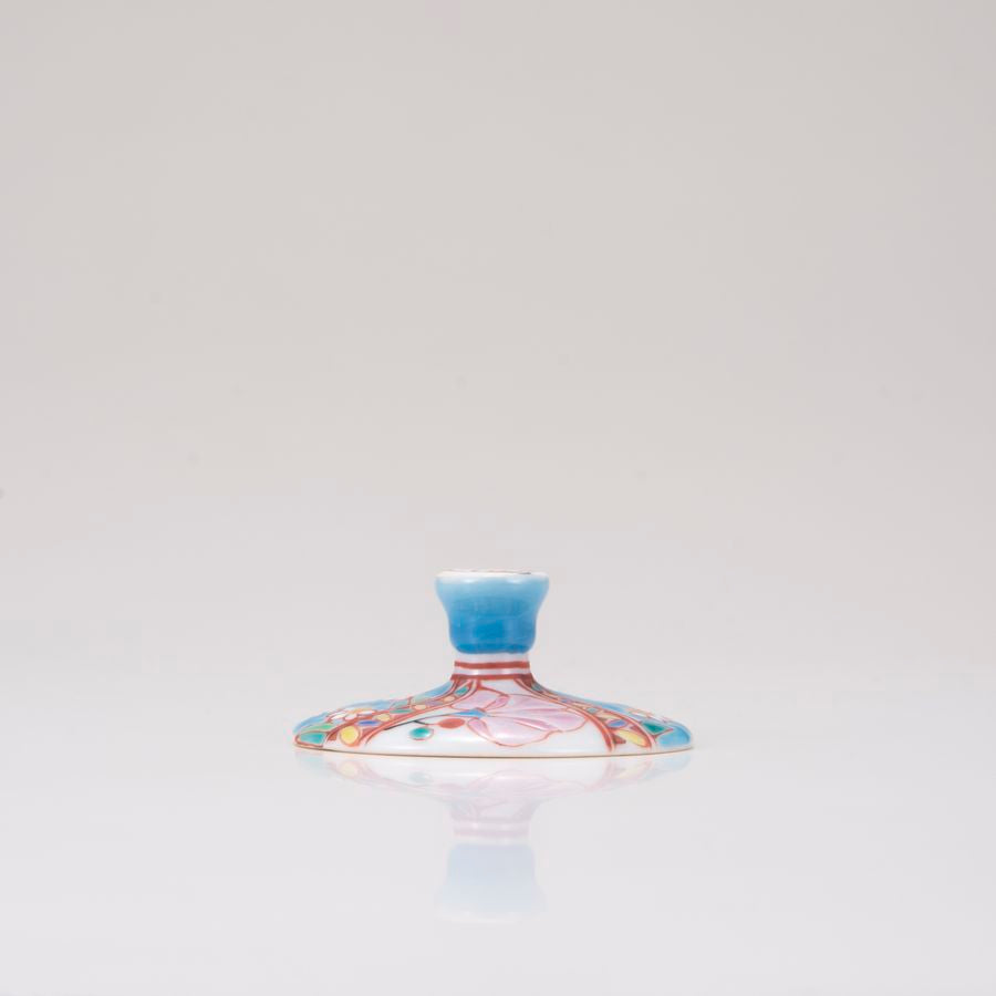 Glasst giapponese di kutani / ara ad arazzo fiore / diagonale