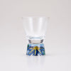 Kutani Glass Shot Glass / Blue Clematis