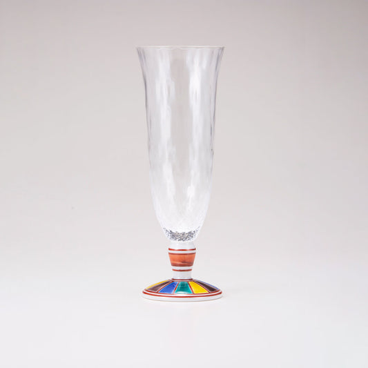 Kutani Japanese Bier Glass / Pattern coloré 2 / Plaid