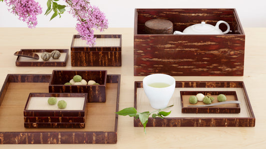 Sakura / Box and Plate / 2 Pieces set