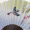 Kaga Yuzen Japanese Folding Fan / Nandina Domestica